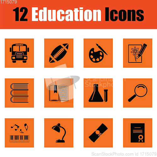 Image of Education icon set