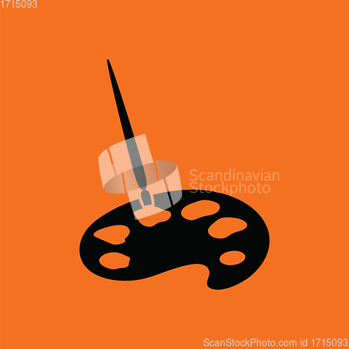 Image of School palette with brush icon