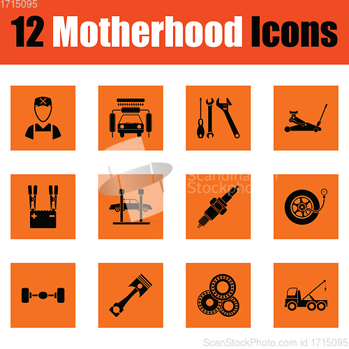 Image of Motherhood icon set