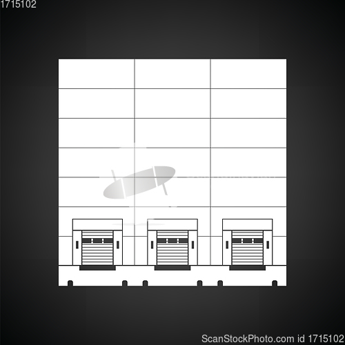 Image of Warehouse logistic concept icon