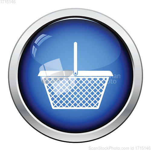 Image of Supermarket shoping basket icon