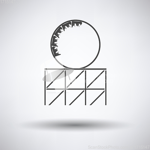 Image of Roller coaster loop icon