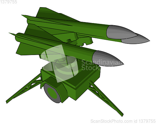 Image of Military favourite weapon vector or color illustration
