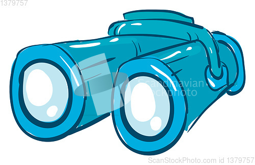 Image of Sad binoculars illustration vector on white background 