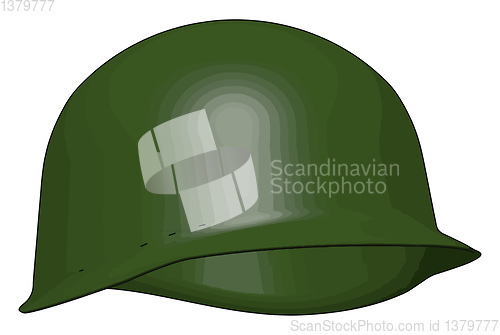 Image of A battle helmet sketch vector or color illustration