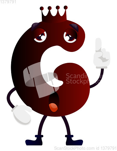 Image of Brown letter G vector illustration on white background