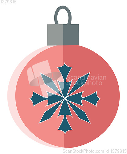 Image of A beautiful hanging Christmas decoration known as ornament vecto