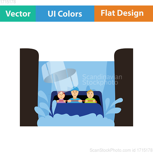 Image of Water boat ride icon