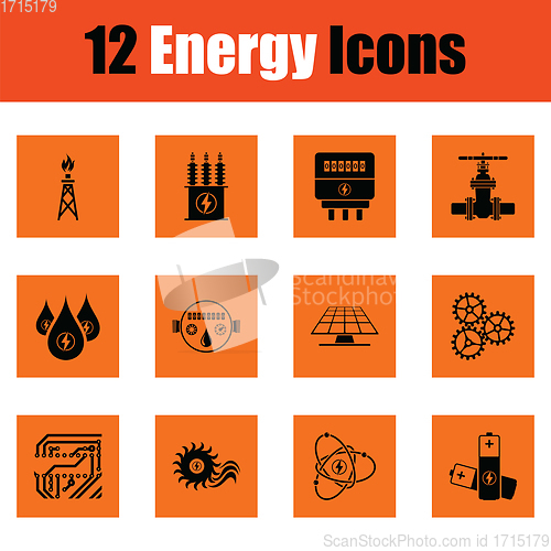 Image of Energy icon set