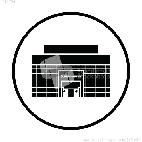Image of Supermarket building icon