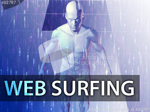 Image of Web surfing illustration