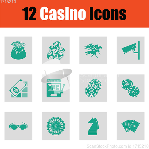 Image of Casino icon set