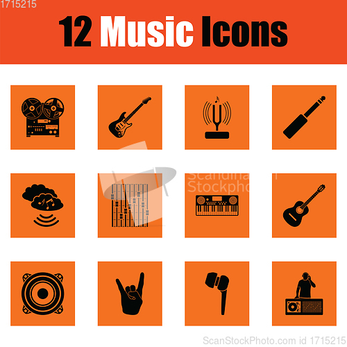 Image of Music icon set