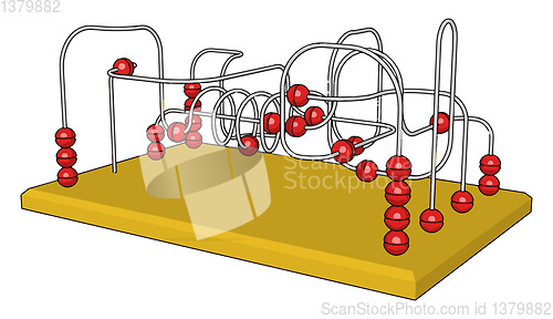 Image of Colorful toy for playing vector or color illustration