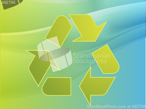 Image of Recycling eco symbol