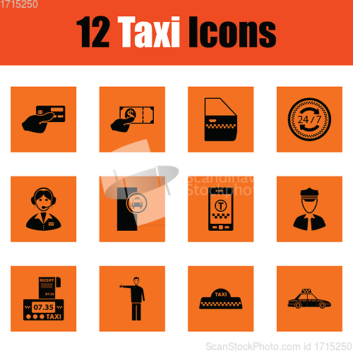 Image of Set of taxy icons