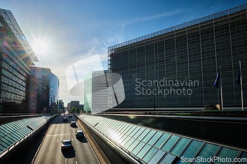 Image of Street traffic in Brussels