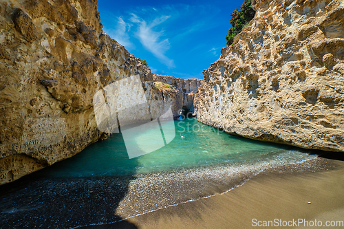 Image of Papafragas beach in Milos island, Greece
