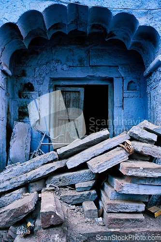 Image of Blue houses in streets of of Jodhpur