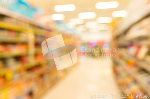 Image of Blur of supermarket