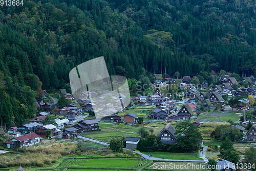 Image of Traditional Japanese village Shirakawago