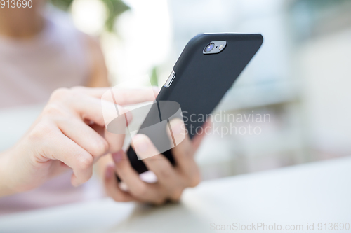 Image of Woman use of smart phone