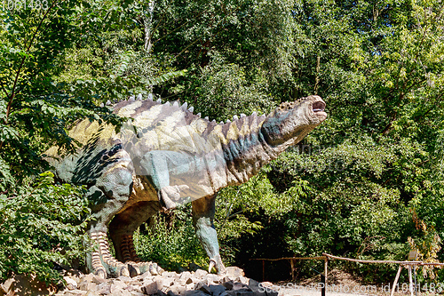 Image of prehistoric dinosaur in nature environment