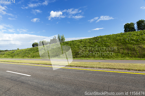 Image of rural road in asphalt