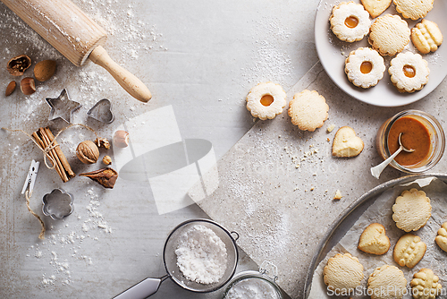 Image of baking cookies