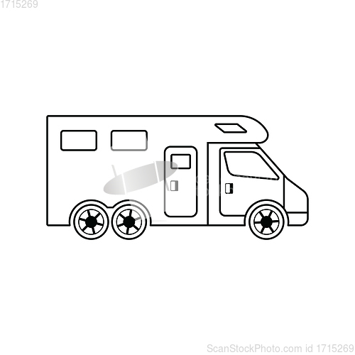 Image of Icon of camping family caravan car