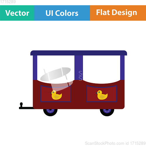 Image of Wagon of children train icon