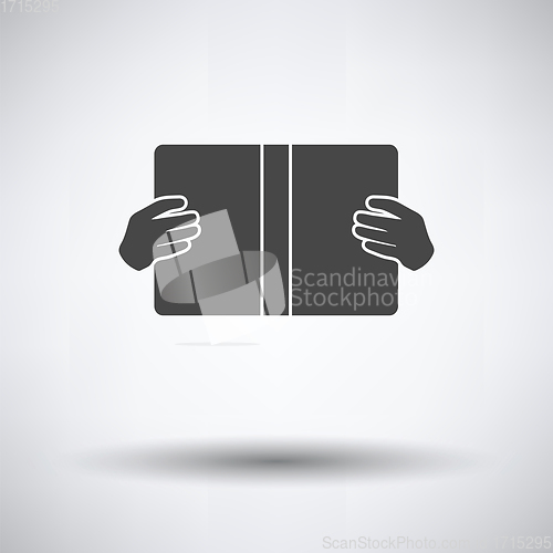 Image of Boy reading book icon
