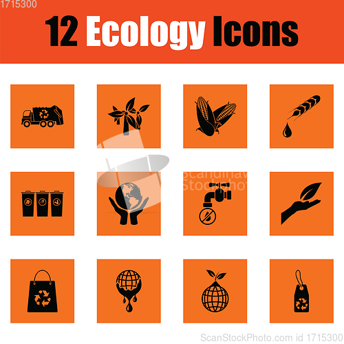 Image of Ecology icon set