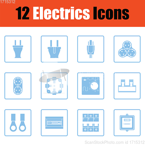 Image of Electrics icon set