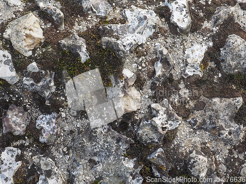 Image of Stone wall with moss