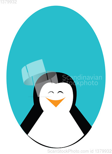 Image of Smiling penguin illustration vector on white background 