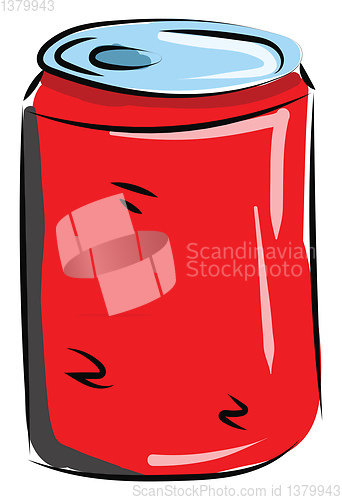 Image of Image of drink to drink - canned beverage, vector or color illus