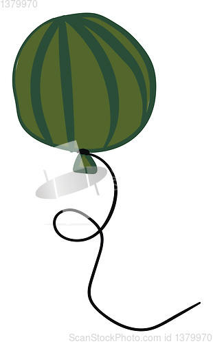 Image of Image of balloon watermelon, vector or color illustration.