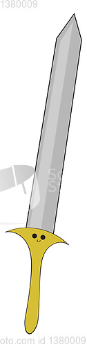 Image of Sword, vector or color illustration.