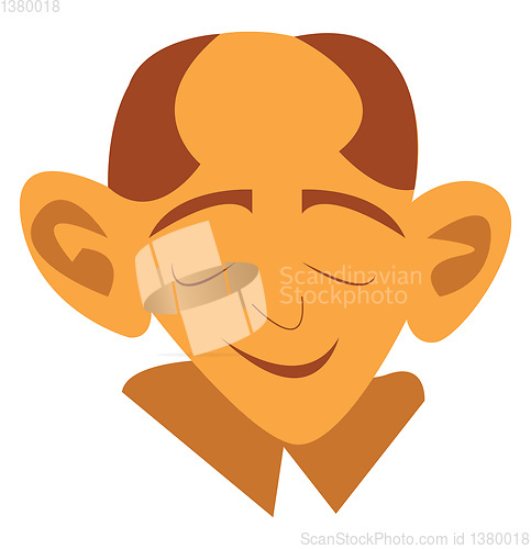 Image of An old man vector or color illustration