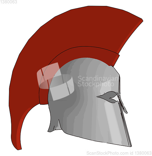 Image of The helmet armor object vector or color illustration