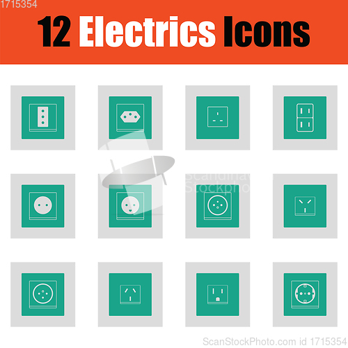 Image of Electrics icon set