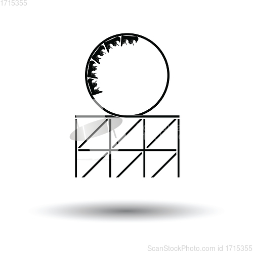 Image of Roller coaster loop icon