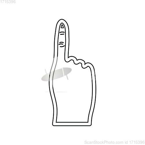 Image of Fans foam finger icon