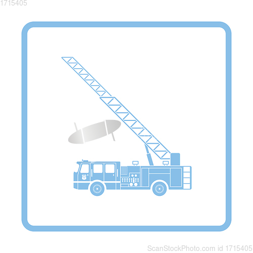 Image of Fire service truck icon