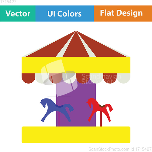 Image of Children horse carousel icon