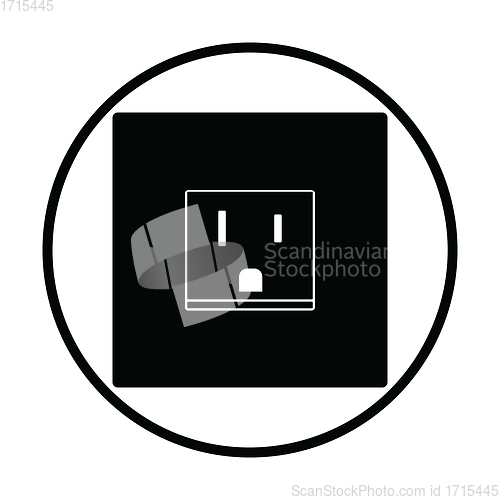 Image of USA electrical socket icon