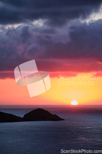 Image of Sea sunset in Greece