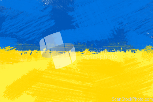 Image of Ukrainian Flag. Be brave like Ukraine. Stay with Ukraine.