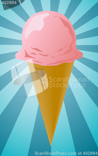 Image of Ice cream cone illustration